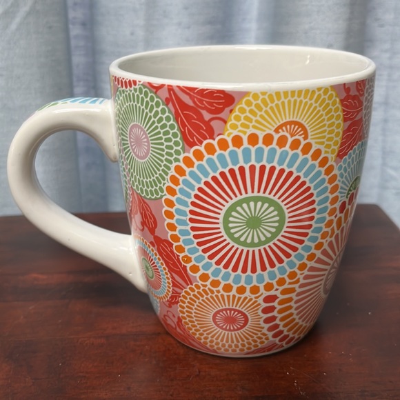 Colorful Debra Valencia Blue Harbor Oversized Coffee Mug - Picture 2 of 14